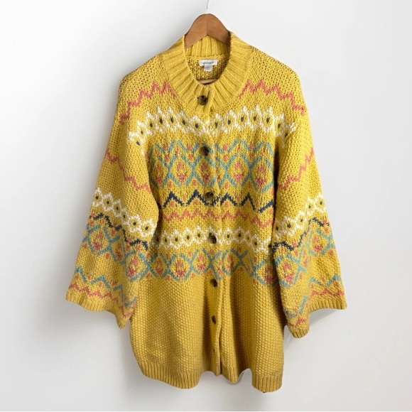 Sundance Oversized Cardigan Sweater Jacket Women’s XL Cozy Cabincore Cottagecore - Picture 2 of 14